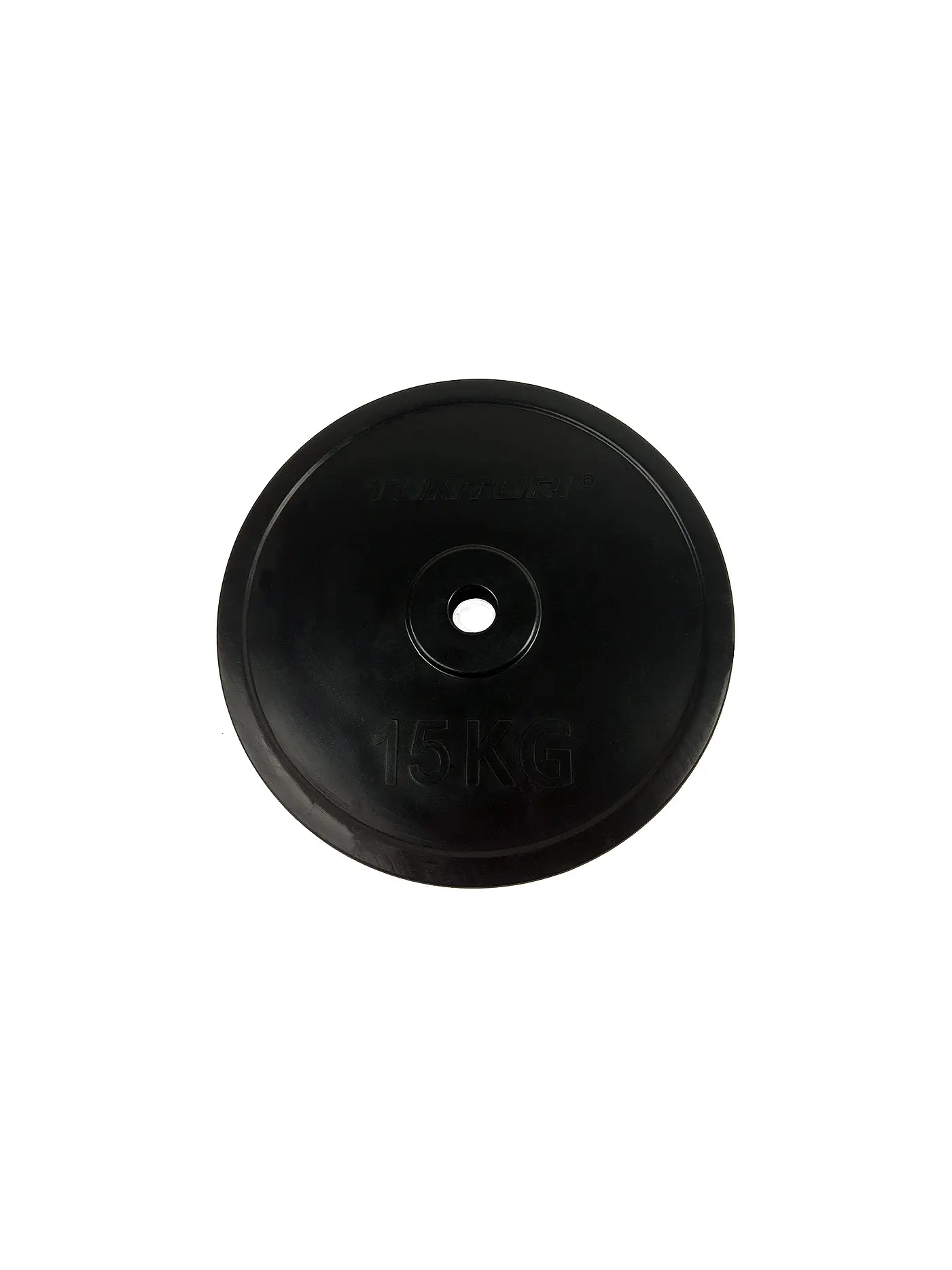 TUNTURI | Gummierte Hantelscheibe 1x 15 KG | 